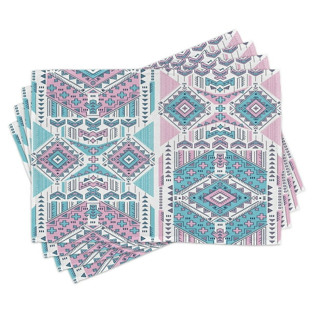 Placemat Table Mat 12 x 18 Black Tribal Aztec Geometric Print Place Mats Washable Polyester Desktop Decoration Placemats for Kitchen Dining Placemat Table Mat 12 x 18 Black Tribal Aztec Geometric Print Place Mats Washable Polyester Desktop Decoration Placemats for Kitchen Dining